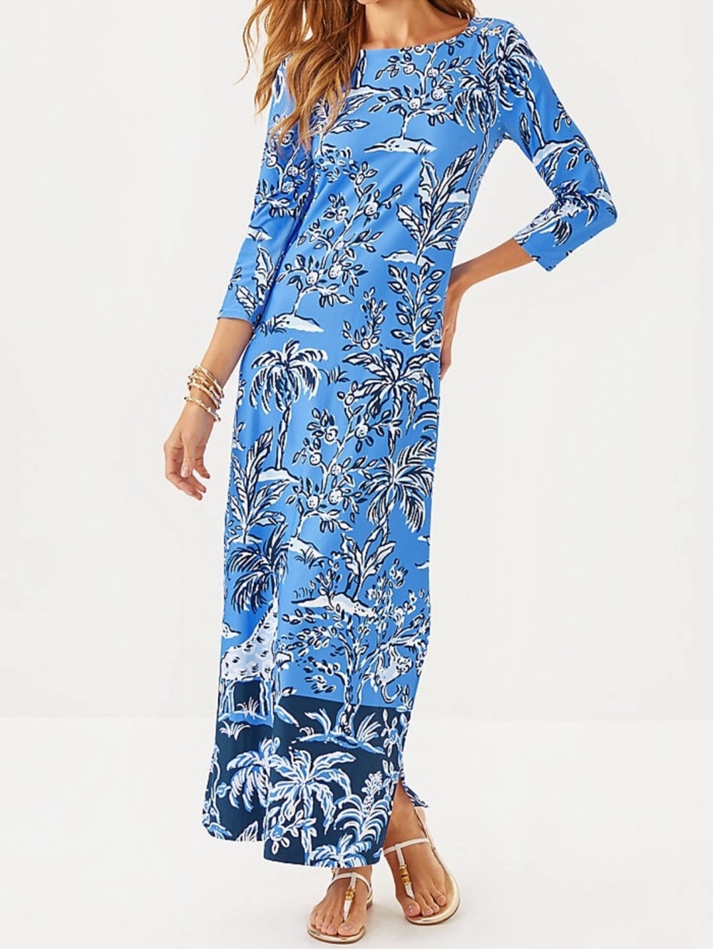 Lilly Pulitzer UPF 50+ ChillyLilly Seralina Maxi Dress Tall Tales